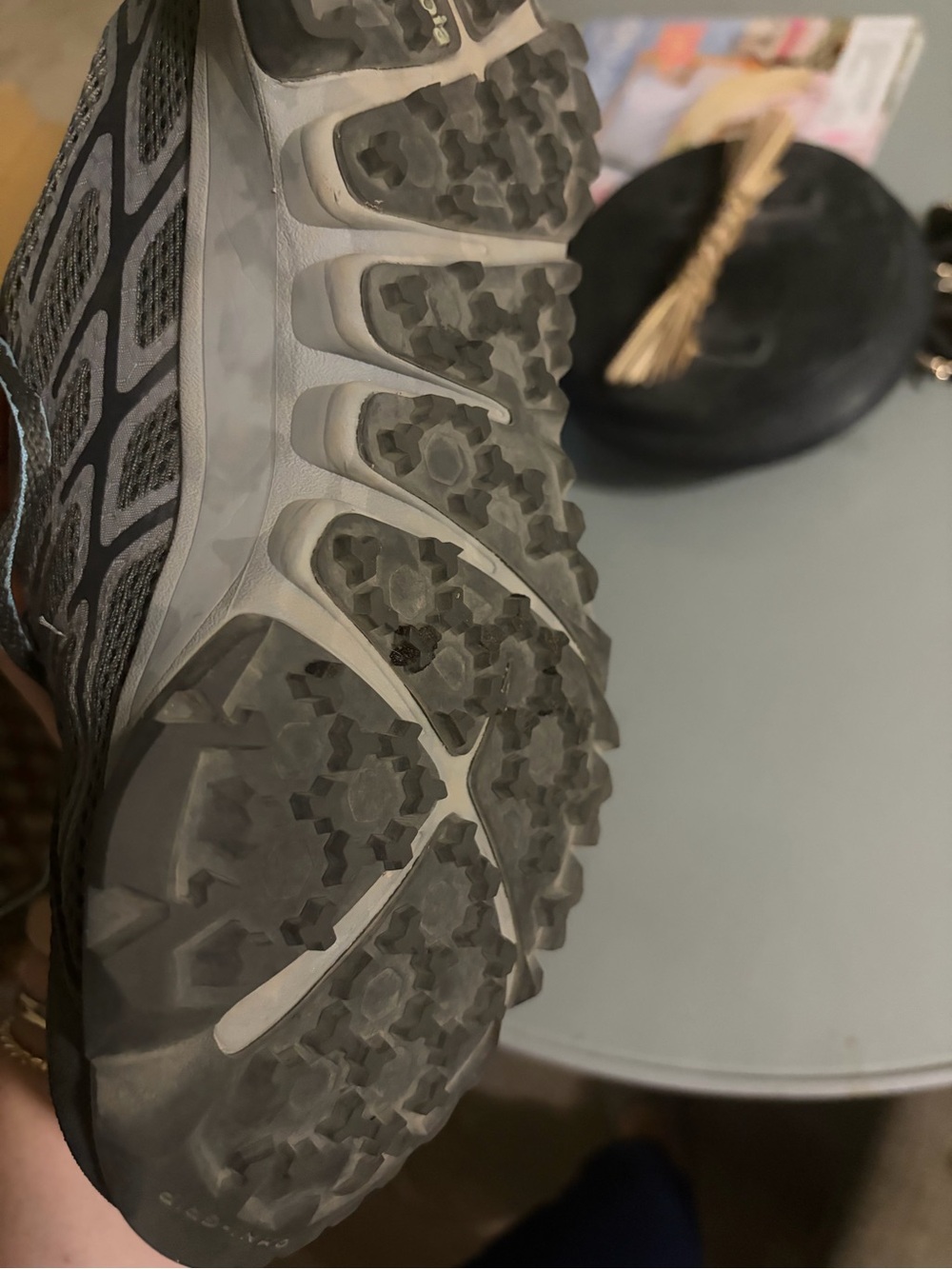 Columbia Women's Gray and Light Blue Trail Running Shoes - Picture 6 of 6